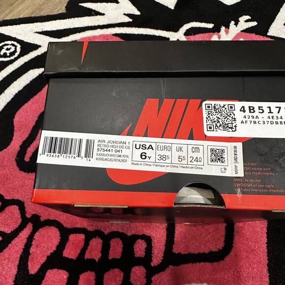 Jordan 1 Retro High Royal Toe (GS) – Size 6Y – Brand New - Picture 8 of 8